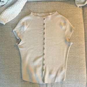 Free People Cap-Sleeve Top